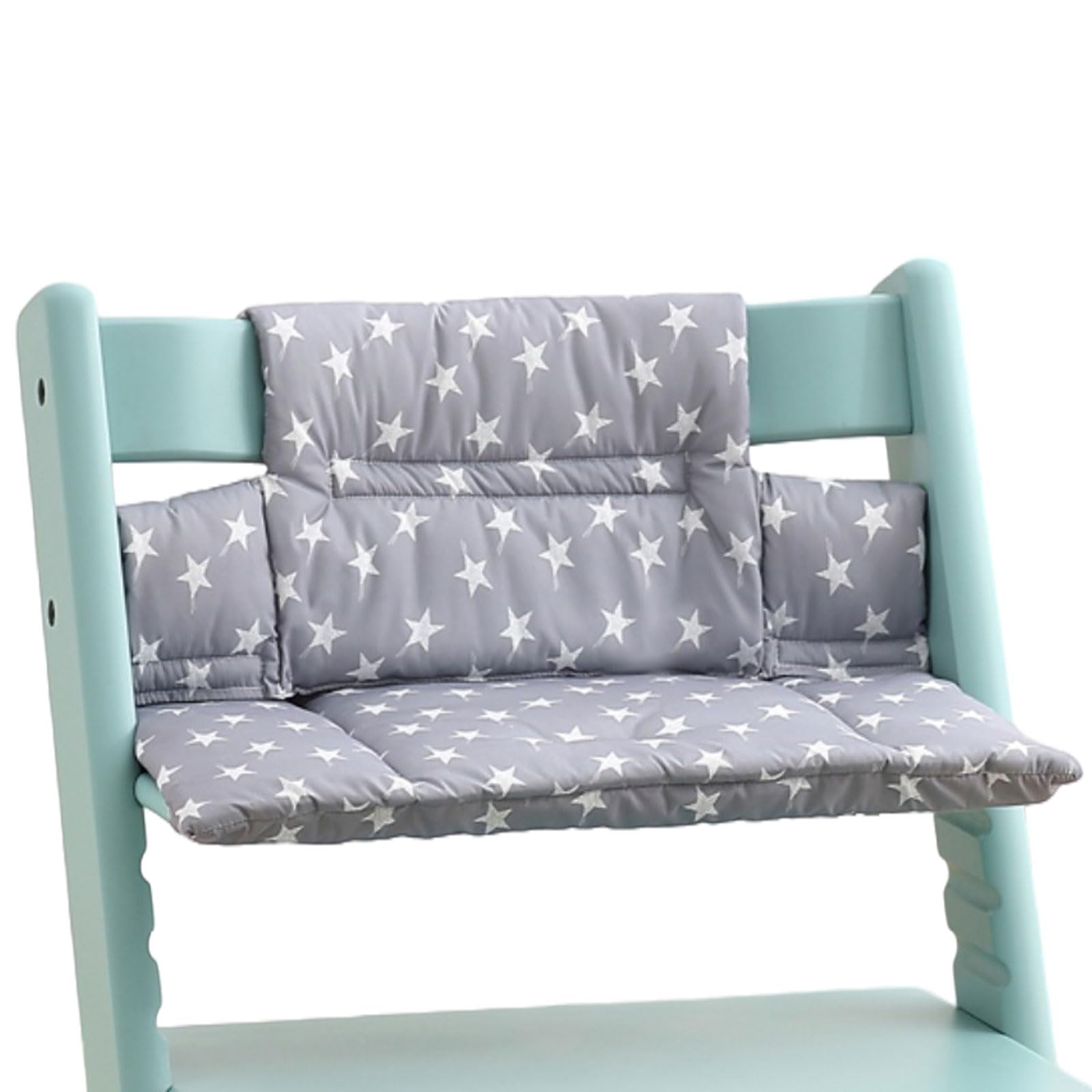Hochstuhl Kissen für Stokke Tripp Trapp, Rutschfest Hochstuhl Sitzkissen Set, Bio Baumwolle Baby Sitzkissen, Verdickung Weiches Sitzkissen für Baby & Kids mit Klettverschluss, Hochstuhlzubehör (B)