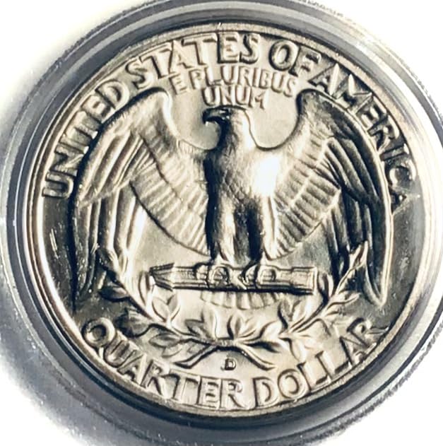 1958 D Washington Silver BU MS Quarter Mint State