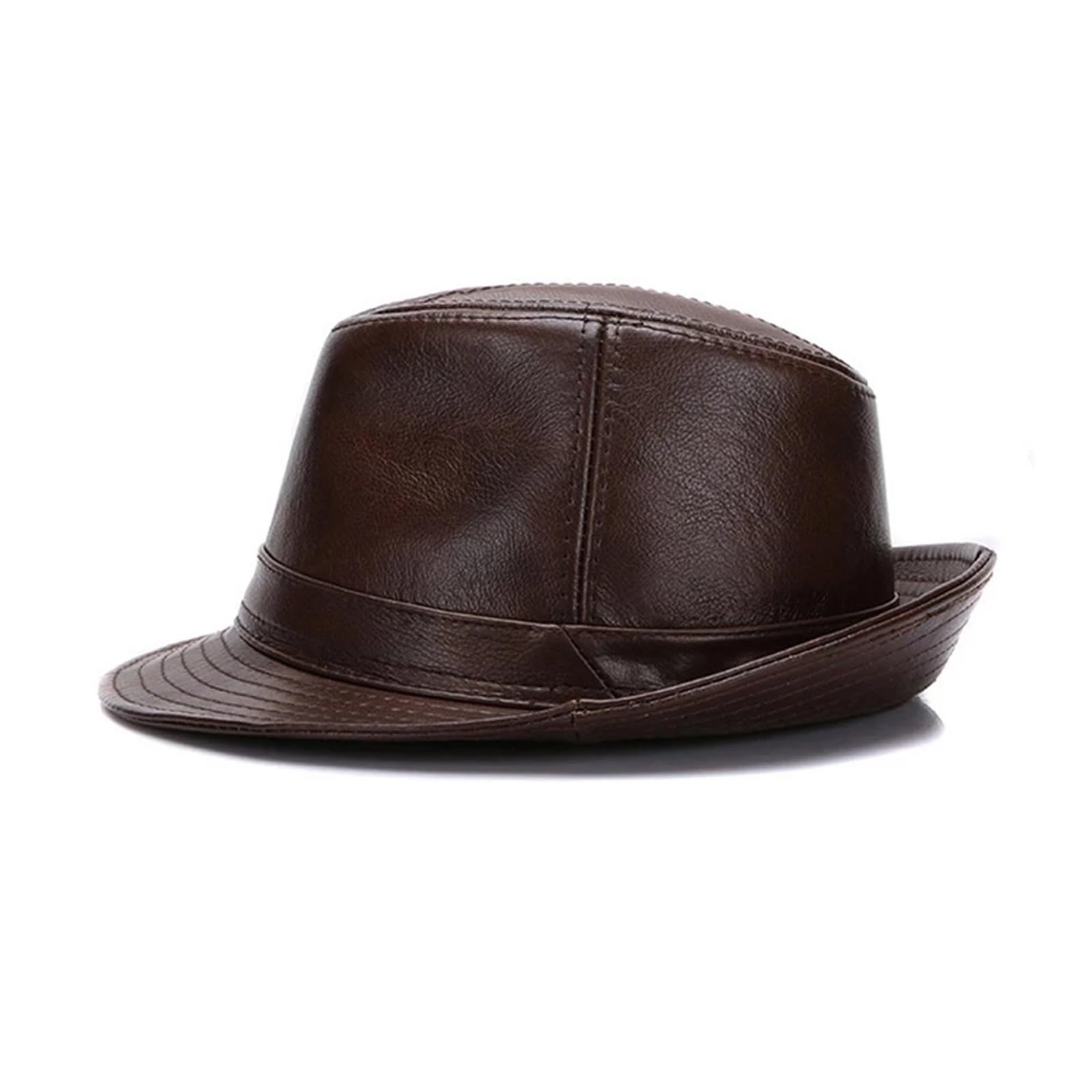 Cappello da Cowboy Cappelli da Cowboy Cappelli in Vera Pelle di Vacchetta Autunno Inverno Uomo Caldo Cappelli a Cilindro in Vera Pelle di Vacchetta Cappellini Moda Uomo