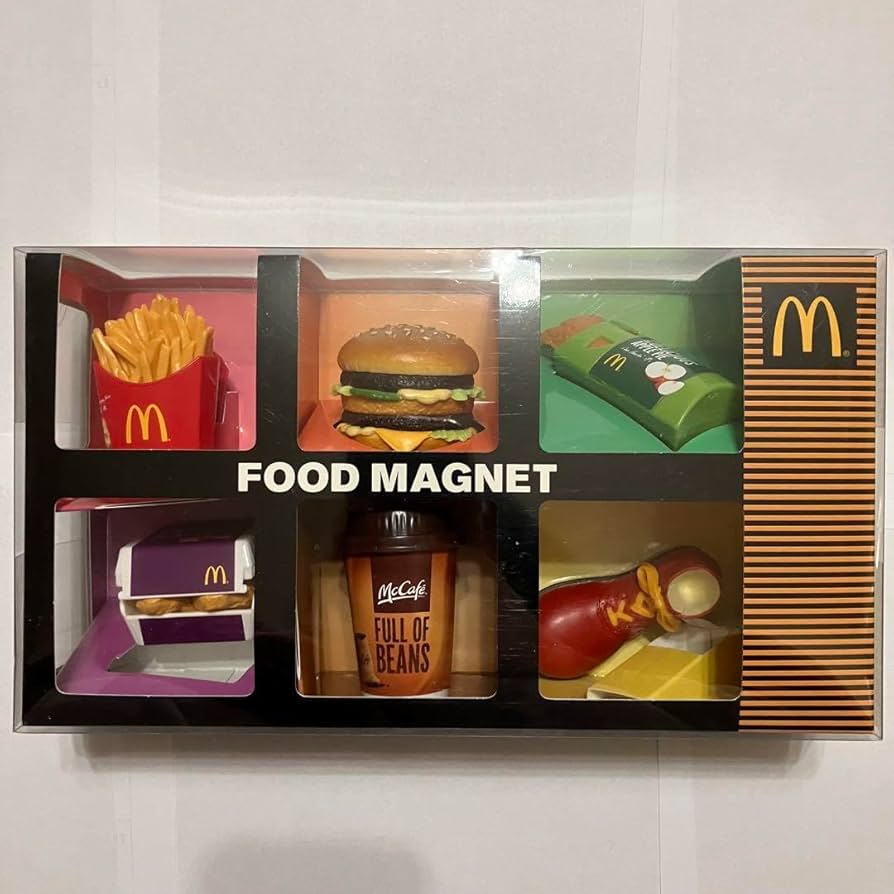 値下げ‼️マクドナルド 3点 フードマグネット ゴジラBE@RBRICK バッグ