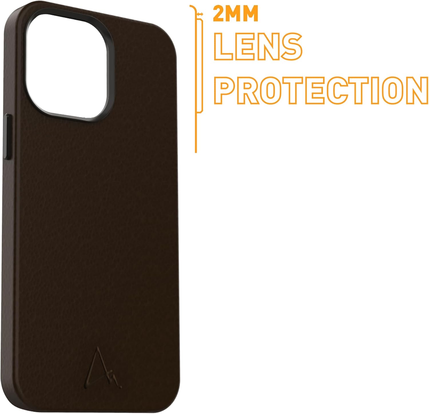 Armor Leather Magnetic Case for iPhone 14 Pro, Bourbon Brown