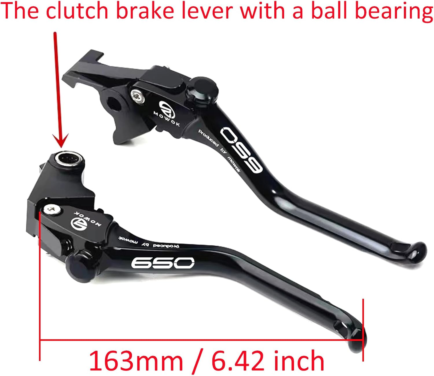 CNC Motorcycle Clutch Brake Lever Compatible with Ninja 650 KRT 650R Z650 RS EX650 Vulcan S 650 VN650 Versys 650 cc KLE650 Handle Brake Levers Brake Clutch Levers (Black)