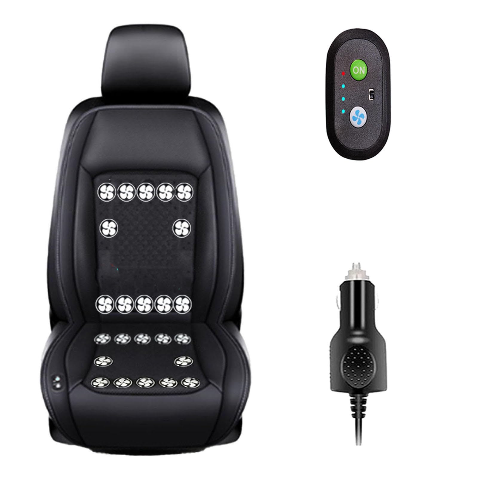 LRF-yxkj Car Seat Cooler 12V-24V 3 Cooling Air Speeds Cooling Seat Cushion for Cars,Suv,Sedans and Pick-Up Trucks,Black-24V24Fan