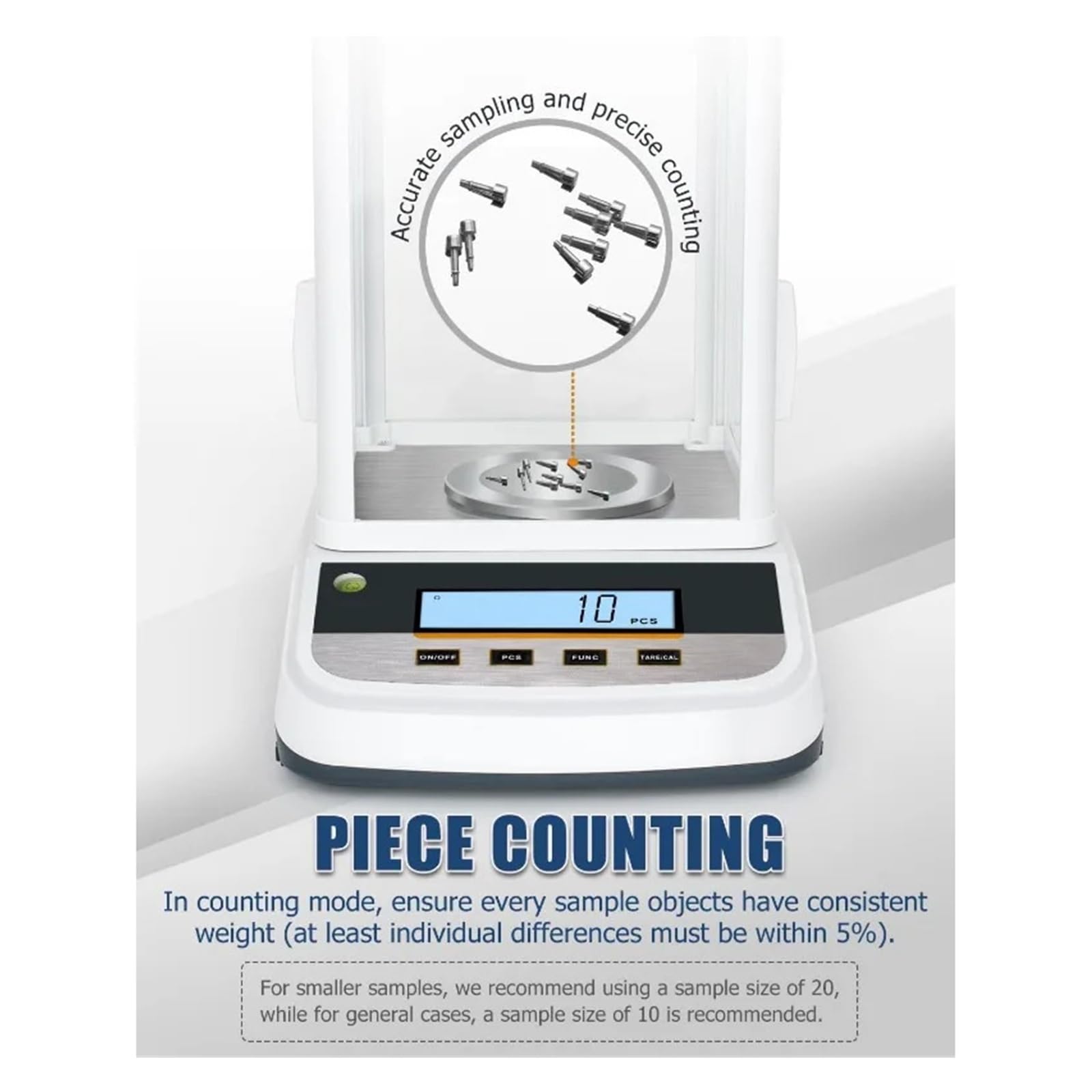 Bilancia di precisione 0,001 g Bilancia digitale for gioielli Bilancia analitica di precisione da laboratorio Bilancia 100/200 g/300/500 g Risposta rapida(300g 0.001g)