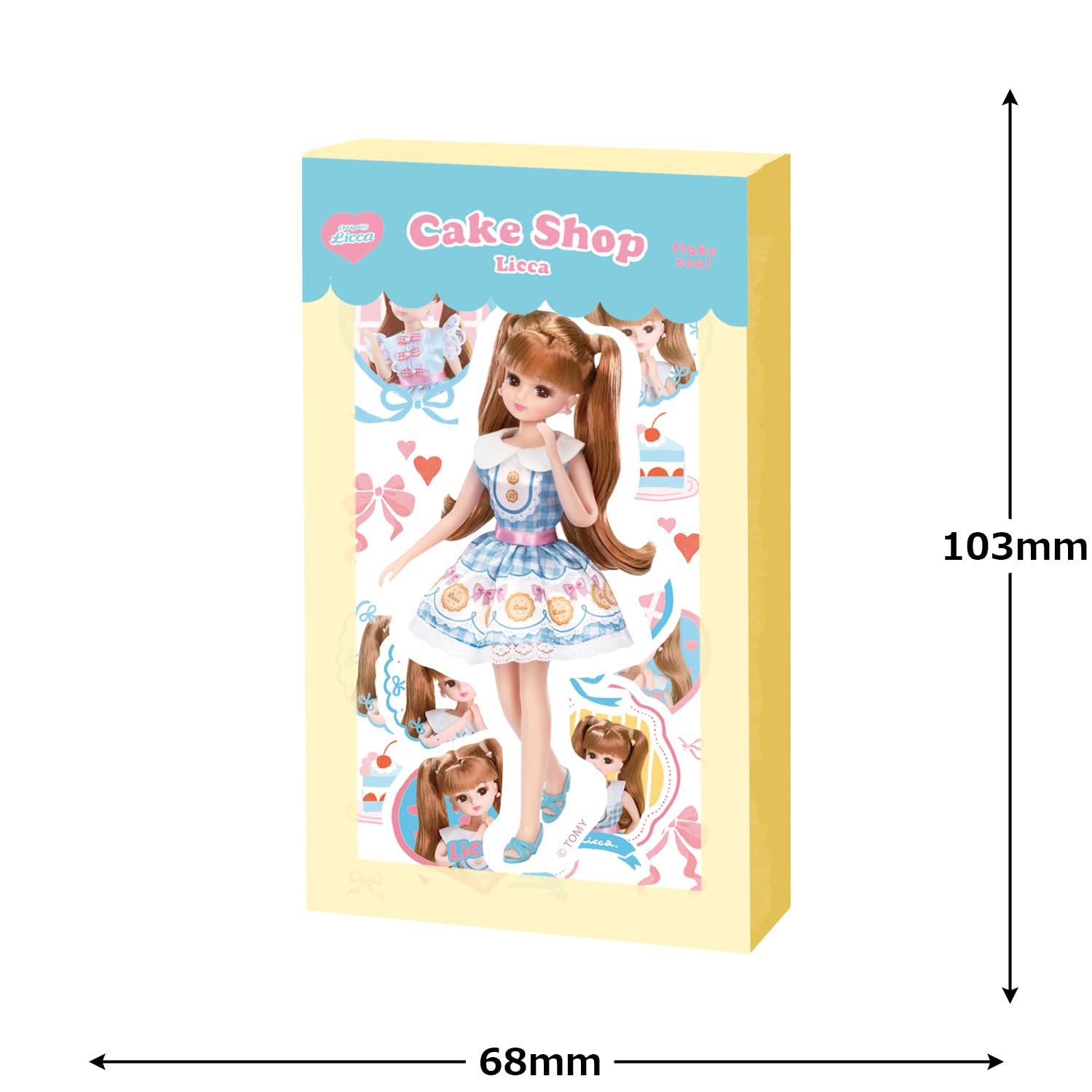 Amazon.co.jp: 古川紙工 リカちゃん シール 箱入りフレークシール