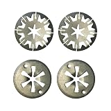 ✔✔Diseño inteligente: esta arandela tiene un diseño en forma de estrella para que sea más resistente y está diseñada para reemplazar las arandelas de sujeción desgastadas o dañadas para garantizar que la función del escudo térmico no se vea comprometida.