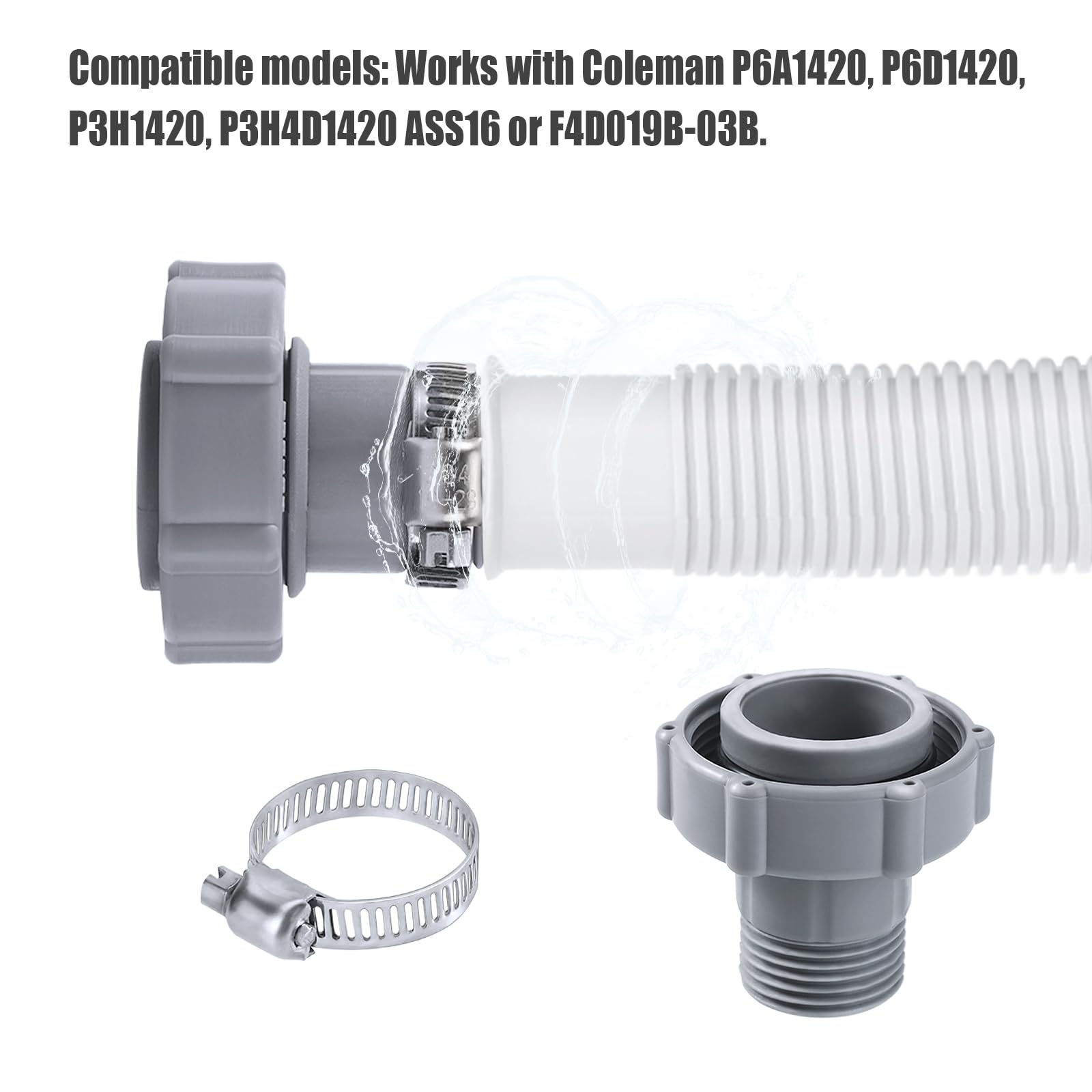 lasuroa 2pcs Swimming Pool Drain Fitting - Image 4