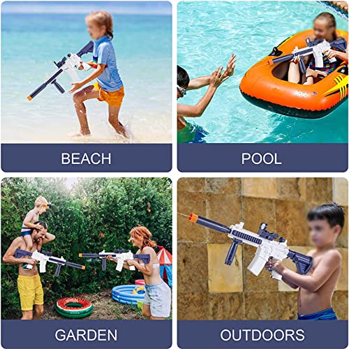Pistola De áGua EléTrica, M416 Pistola De áGua Pistola De áGua EletrôNica, Brinquedos De Piscina,Blu