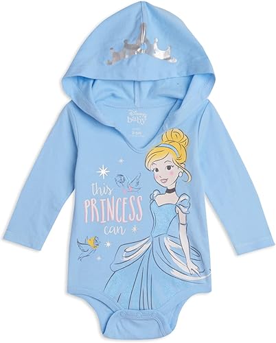 Miniatura 5 de Disney Princess Ariel Cenicienta Princesa Belle - Body de peluche para niñas recién nacidas a bebés Multicolor
