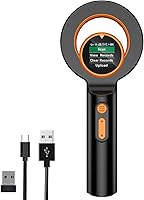 Symcode Pet Microchip Scanner: 134.2kHz RFID FDX-B Reader, 1.44" OLED Display, 240-Scan Storage for Dogs, Cats & Livestock ID