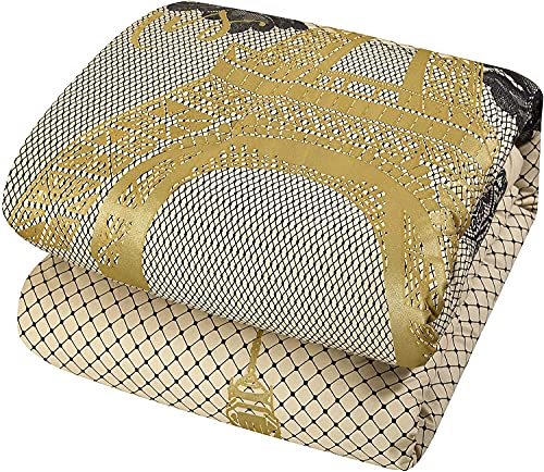 Casa Paris Lace Comforter Set, Full/Queen, Gold #TOP2