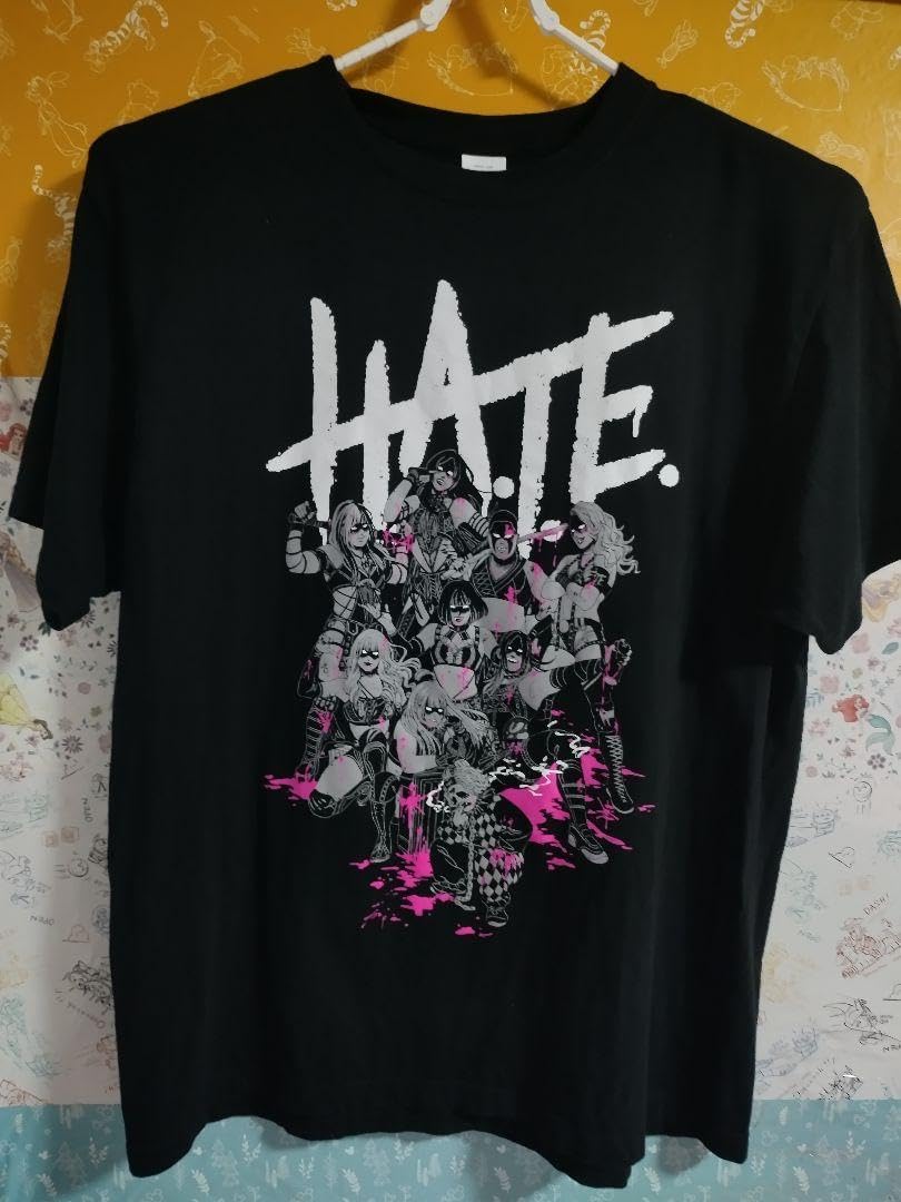 STARDOM HATE イラストTシャツ XLサイズ スターダム STARDOM H.A.T.E 1周年Tシャツ XLサイズ 新商品】4月27日