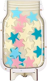 Reward Jar with Stars Potty Training Reward Charts, Star Collect Board for Children Behaviour Incentive Reward Chart Home School Classroom Teacher Parent