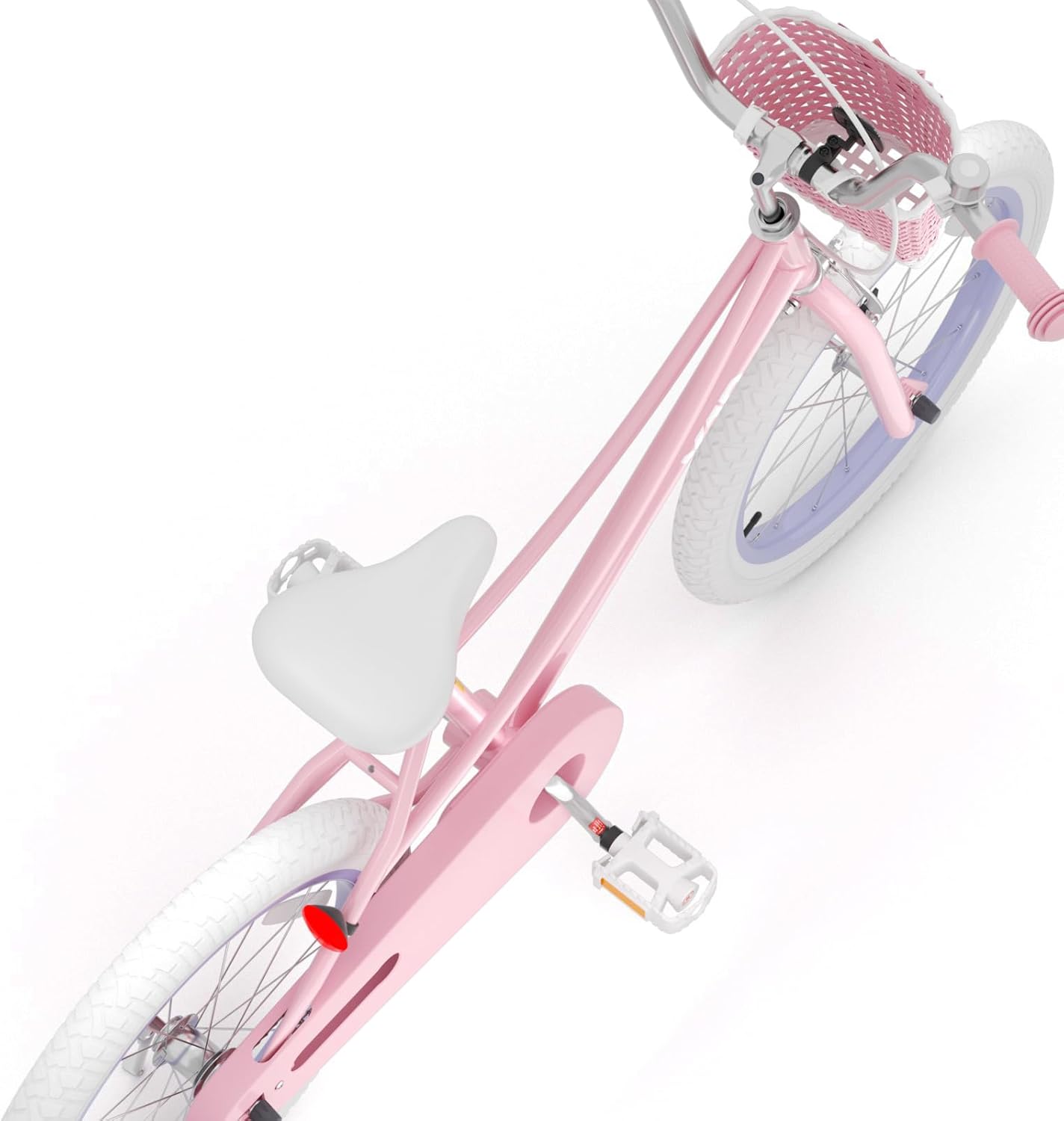 XJD Girls Bike for 3-12 Years Old Girls, 12 14 16 20 Inch Kids Bike with Training Wheels, Adjustable Seat Height, Coaster Brake, Streamers Basket