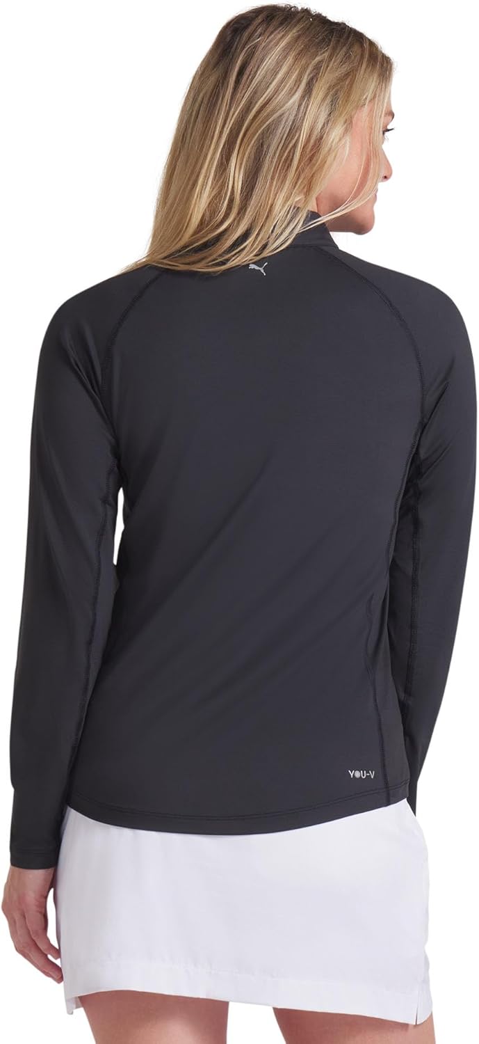 PUMA womens You-v Solid 1/4 Zip - Image 2