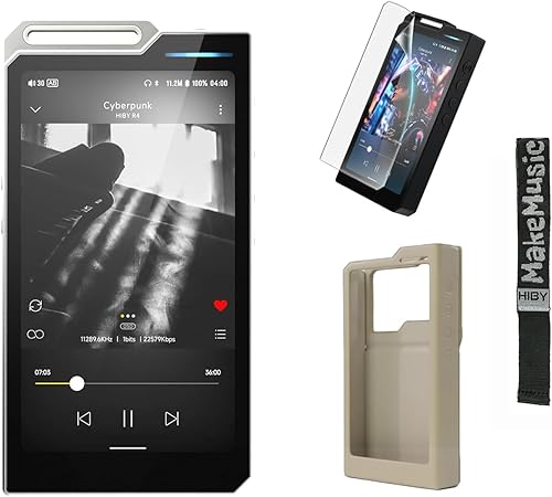 HiBy Juego de reproductores y accesorios R4 mp3 mp4 (Plata)