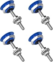 Vista 9 de 4 piezas de pasadores universales para cofre de vehículo, kit de cierre rápido para placa de matrícula, kit de cierre de botón para cofre, pestillo