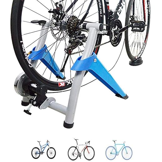 Home Trainer Simulateur de vélo Entraîneur vélo Turbo Magnetic Bike Home Trainer VTT Route Faire du vélo Exercice Station vélo Pliable entraînement intérieur