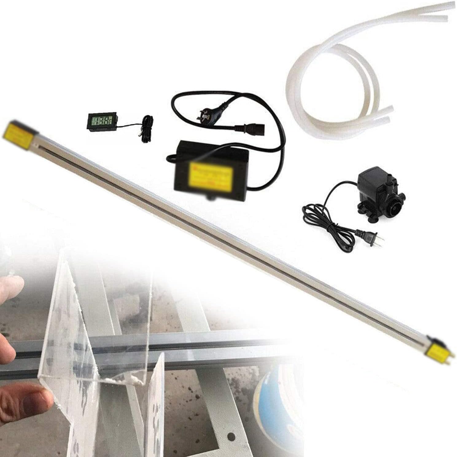 Acrylic PVC Plastic Bender Bending Machine Strip Heater Bender Acrylic Plastic PVC Bending Machine Portable Hot Heating Bender for 1-6MM Thickness Plastic Sheet 110/220V,125CM