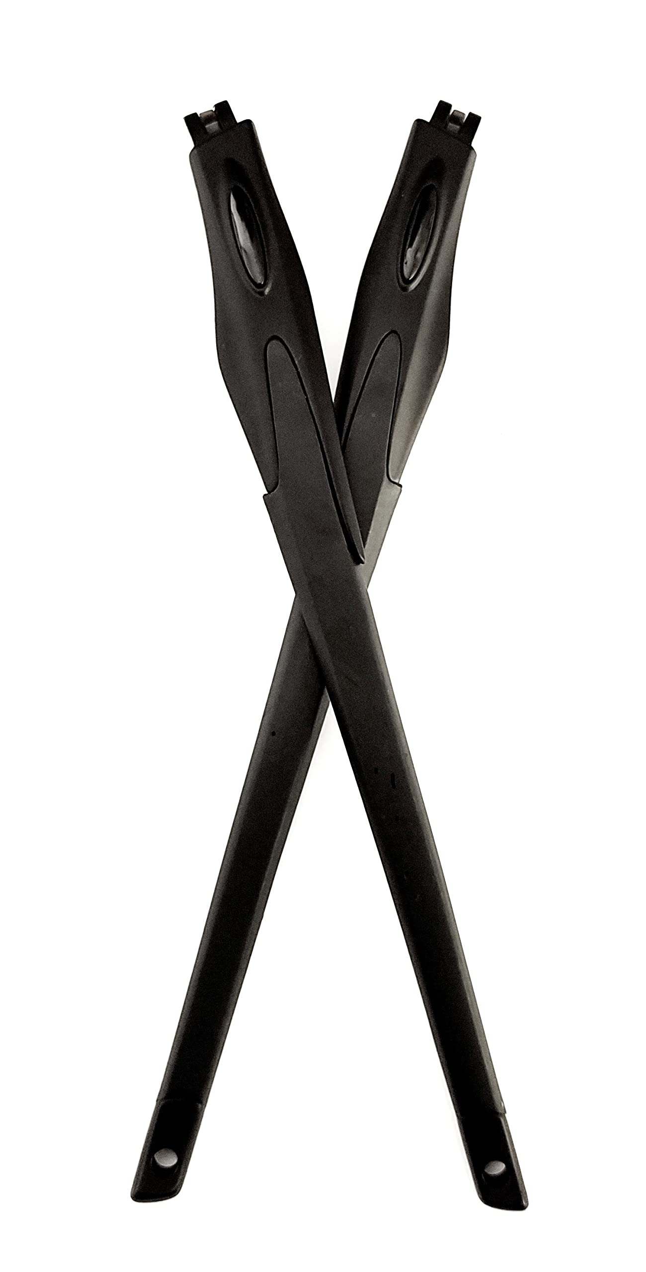 Replacement Temple Arms Legs Compatible w Oakley Crosslink OX8027 OX8029 OX8030 OX8031 Eye Glasses Frames (Black Temples w Black Socks - 1 Pair)