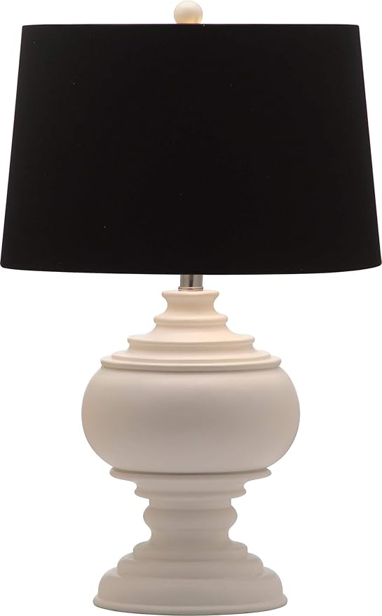 Lámpara de Mesa SAFAVIEH Callaway 27 pulgadas Blanca/negra LED miniatura 4