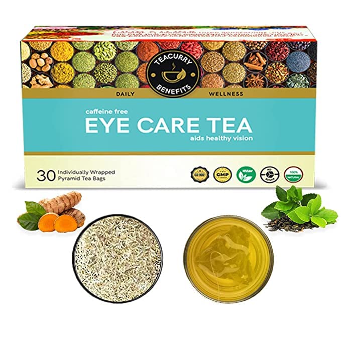 TEACURRY Eye Care Turmeric Tea (30 Tea Bags, Pack Of 1 Moth)-Helps With Eye Health, Vision, Power, Eyesight-Eye Care 100%-Tea Bags For Eyes,100 Grams (B09Y64W6BR) Amazon Price History, Amazon Price Tracker