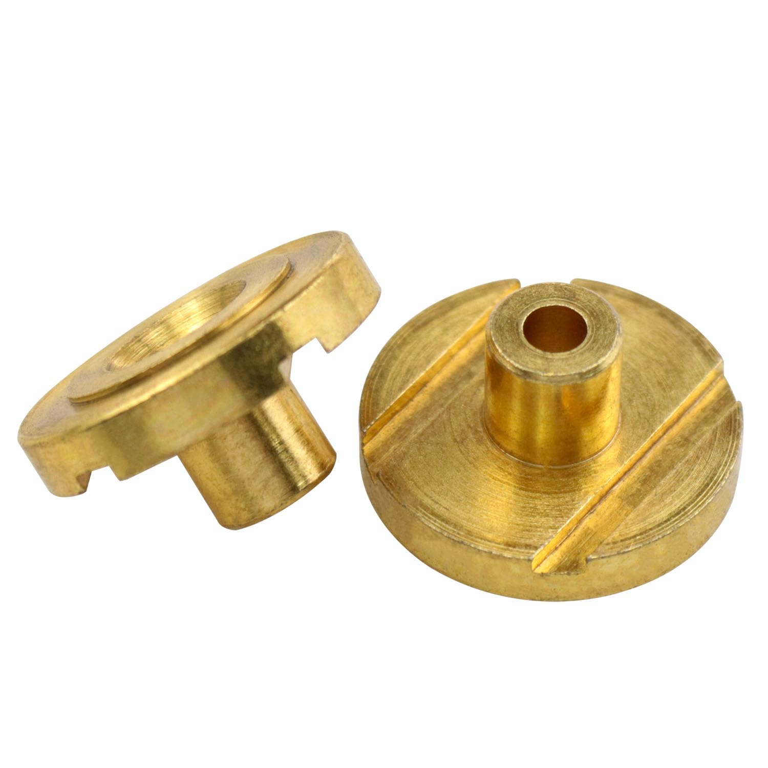 Lovelysp bass guitar string tree, round slotted rope retainer guide tree with mounting screws rope retainer rails for replacing bass guitar parts gold 2pcs (Gold)