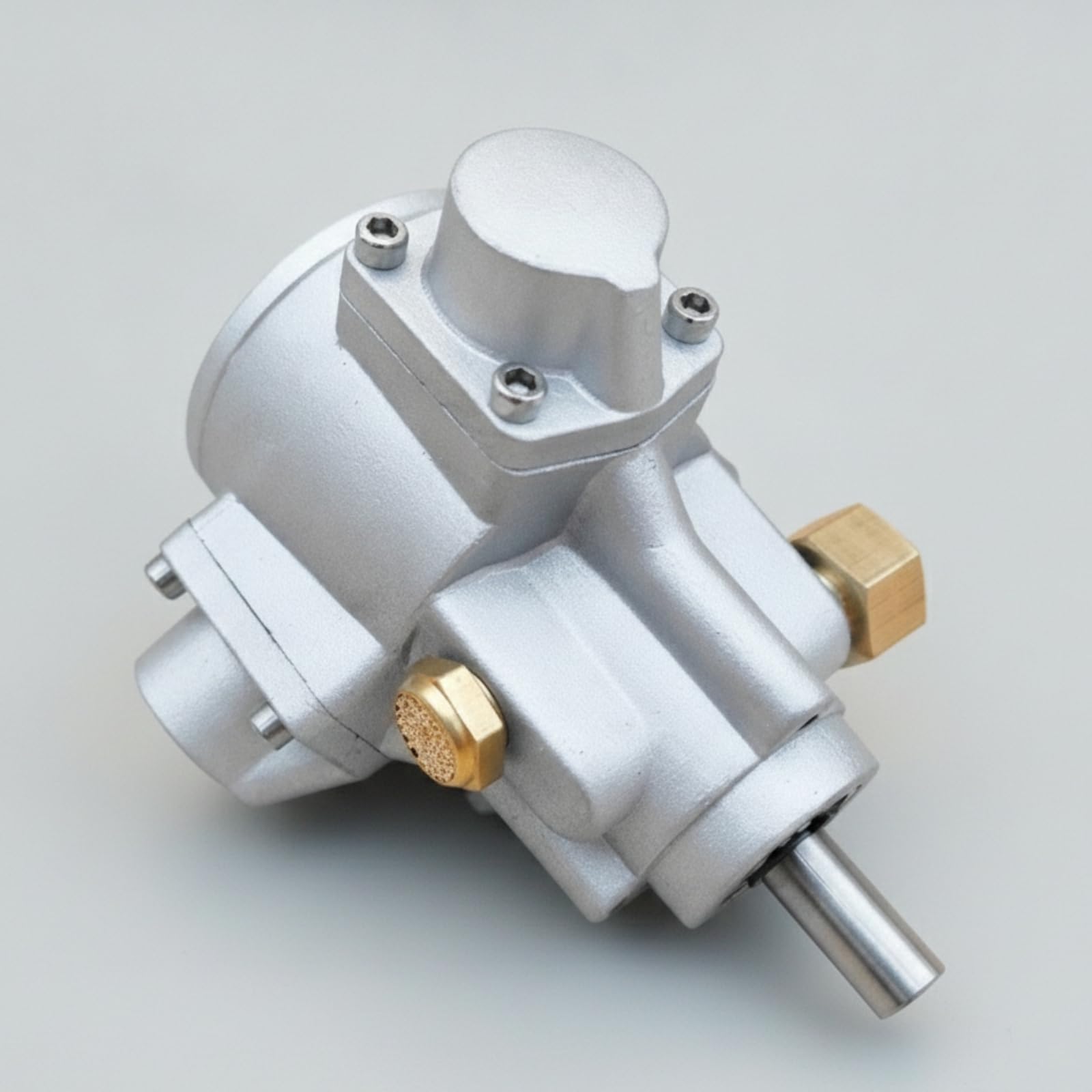 harayaa Mezclador Neumático Motor de Aire Pistón Reductor Carcasa de Metal con Tornillería 2000RPM Estables Entradas y Salidas de Latón Adecuado para Mezclas de Trabajo Instalaciones de Máquinas