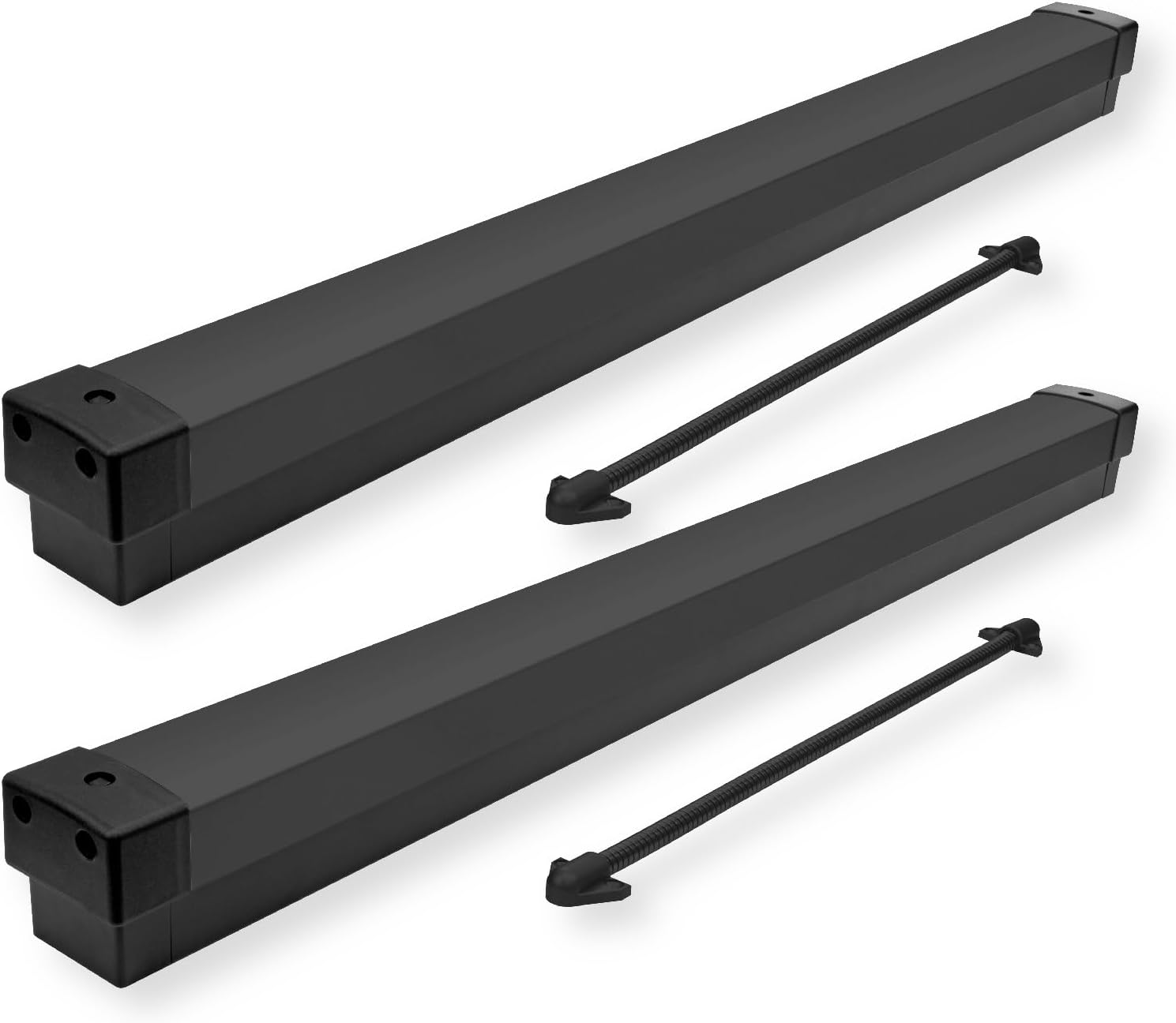 Seco-Larm SD-961B-36 Pack of 2 Enforcer Push-to-Exit Bars, for 36 Inch Doors, Heavy Duty Aluminum, Exit Device, Dual Contact Switches, Armored Door Cord