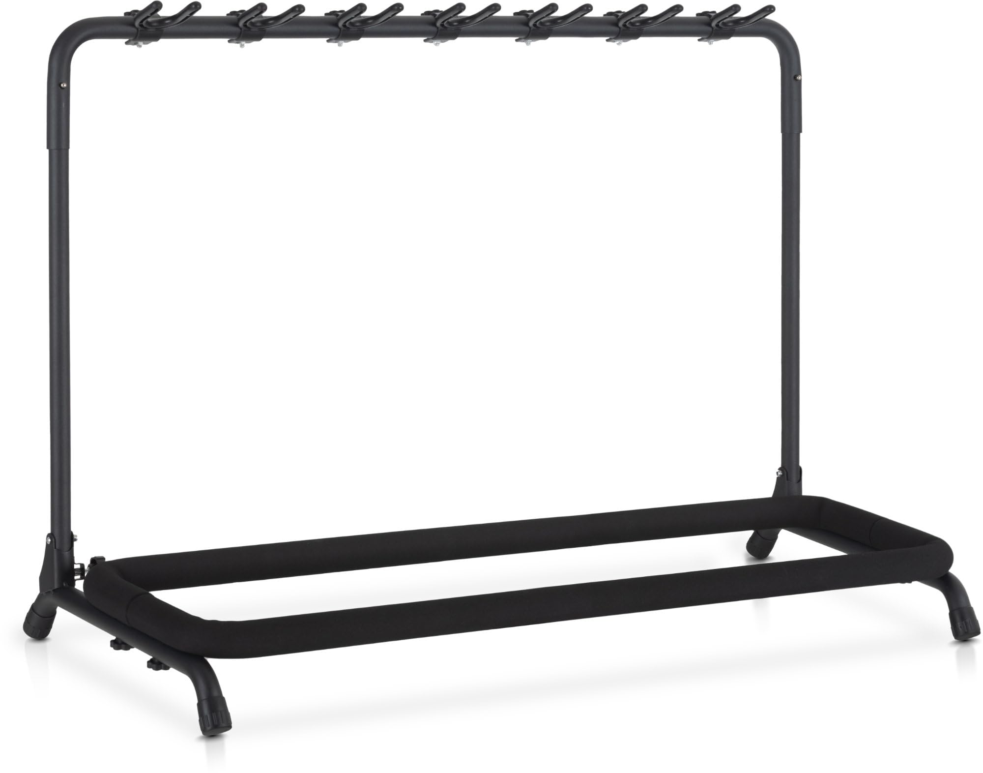 Soporte Classic Cantabile para 7 guitarras y bajos, plegable, con soportes de mástil ajustables, acolchado de espuma y estructura metálica para fácil transporte.