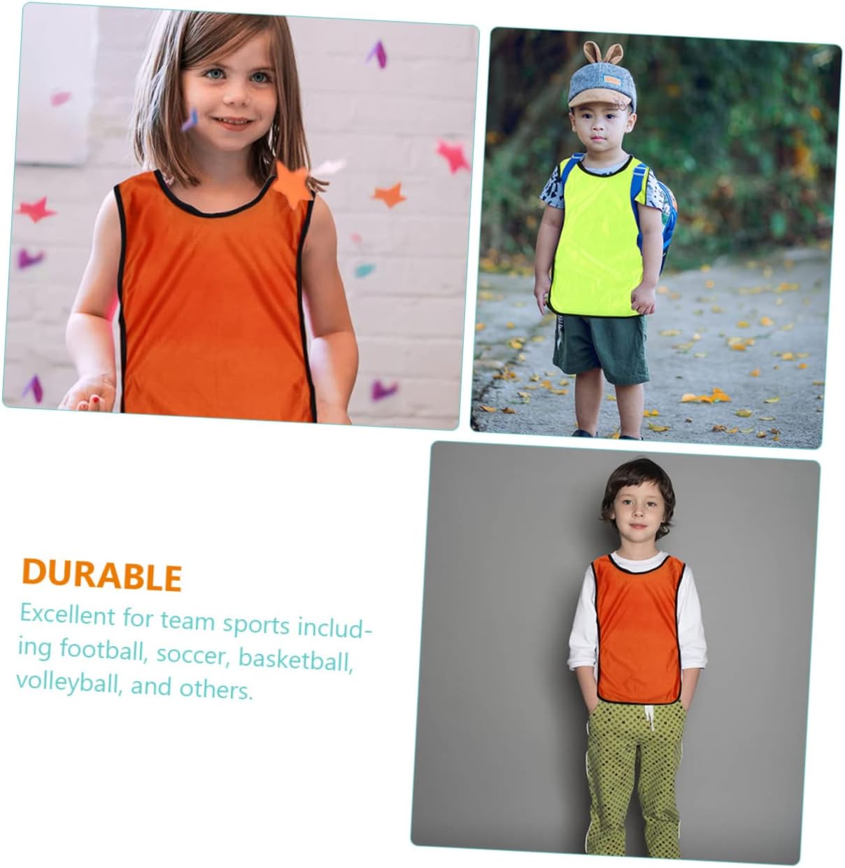 12Pcs Breathable Training Vests Quick-Dry Polyester Jerseys for Soccer and Basketball Practice Washable Sports Pinnies for Youth and Adults for Team Activities