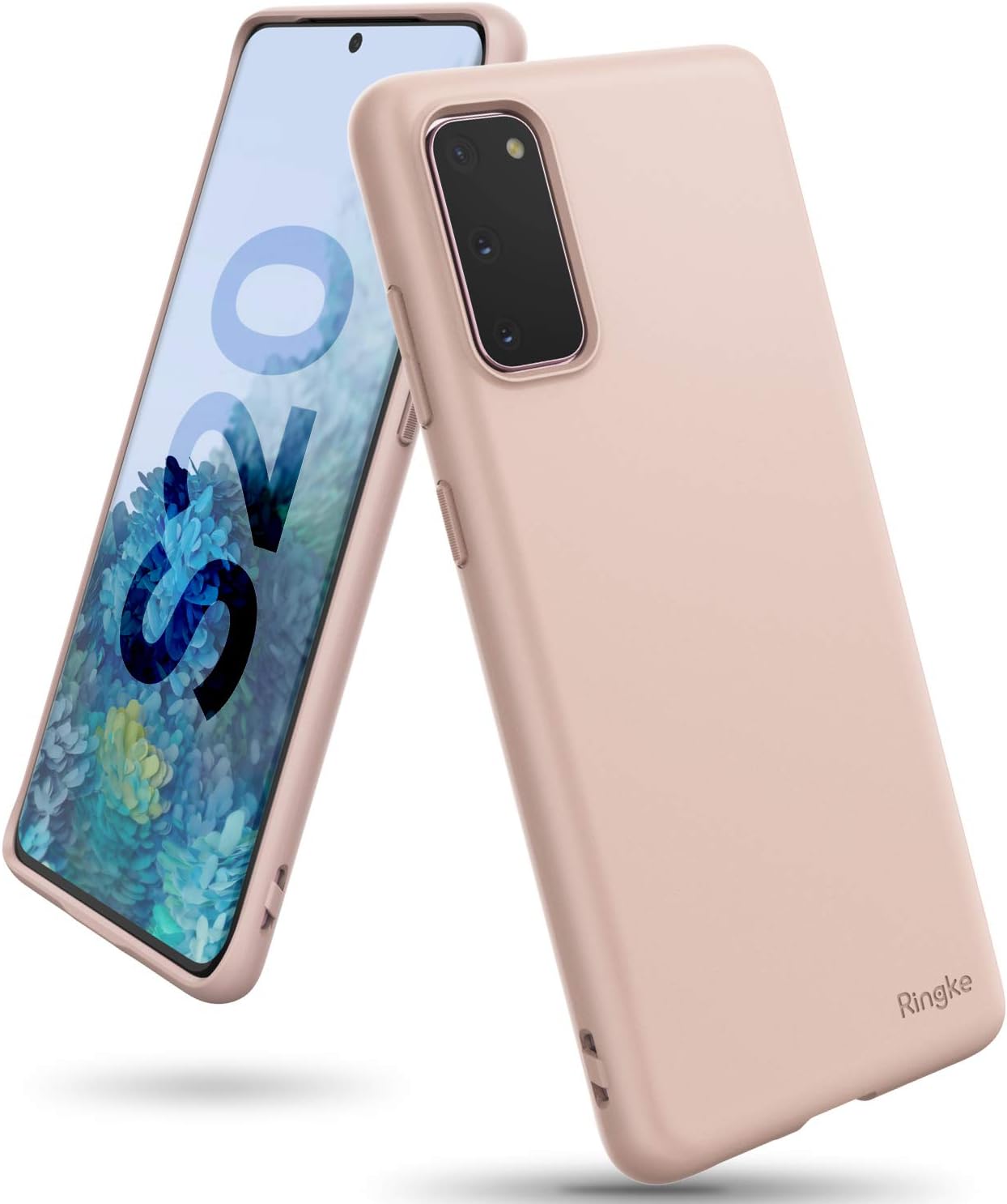 Ringke Air-S Compatible with Galaxy S20 Case (2020), Premium Smooth Matte Satin Texture TPU Thin Flexible Soft Fit Phone Cover - Pink Sand