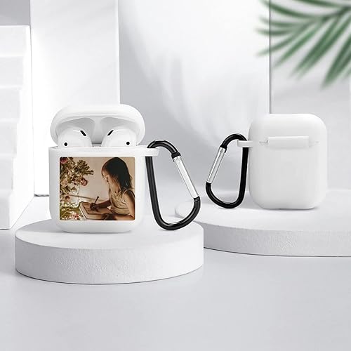 Miniatura 7 de Funda personalizada para Airpods con diseño de llavero, logotipo y foto, funda personalizada para Airpod para prevención de arañazos en otoño, funda