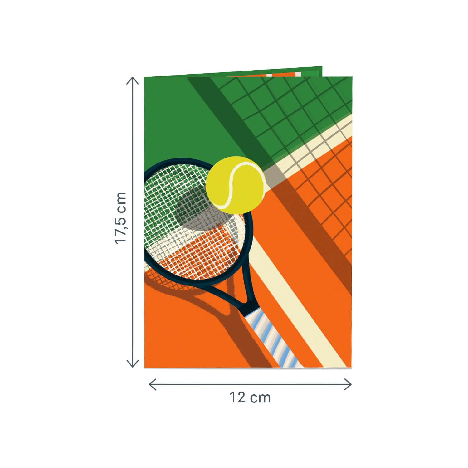 papercrush® Kartka pop-up tenis - zabawna 3D kartka urodzinowa z rakietą tenisową dla tenisistów (mężczyzn, kobiet, dzieci) - pomysł na prezent na urodziny dla trenera tenisowego lub instruktora