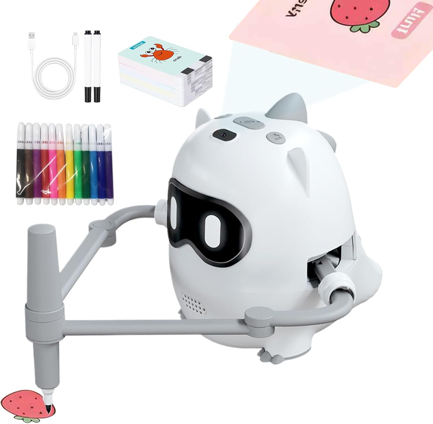 Drawing Robot for Kids - Intelligent Educational Interactive Development Toy Trace Draw Projector Art Assistant Creative Learning Fun Party Art Autumn Nursery Preschool