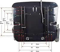Vista 6 de Asiento universal ajustable para carretilla elevadora con cinturón de seguridad y reposabrazos, respaldo ajustable y riel deslizante Asiento