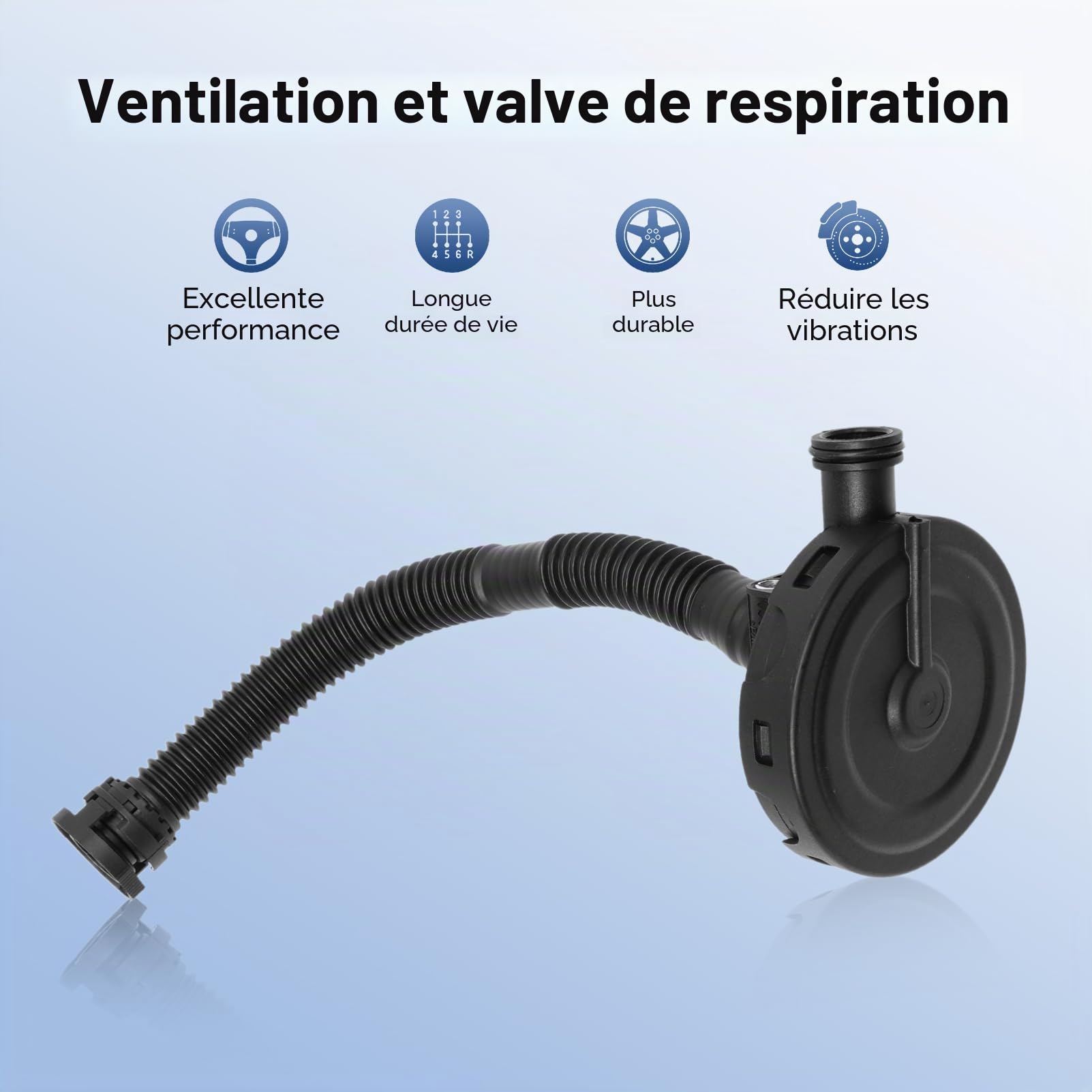 03e103201c Valve de Respiration de Ventilation pour Polo 9n Polo 6r, Valve Respiratoire pour Cordoba 6l Ibiza 6j Toledo Fabia 6y Rapid Roomster