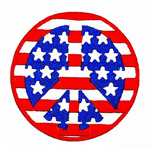 Rabana Peace US usa Flag anti no War patch bambini...