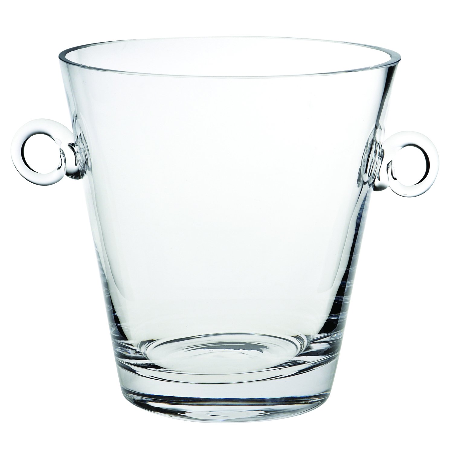 Badash Manhattan - Refrigeratore in cristallo soffiato a bocca senza piombo, 22,9 cm con manici ad anello