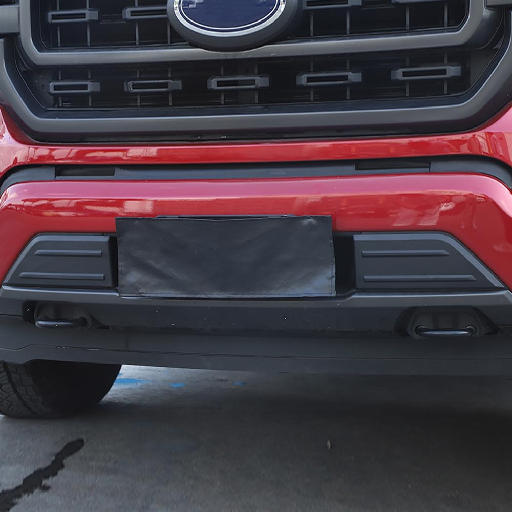2Pcs Front Bumper Guards Pads Inserts End Caps Cover Grill for Ford F-150 F150 2021 2022 2023 2024 2025 Exterior Accessories, Black
