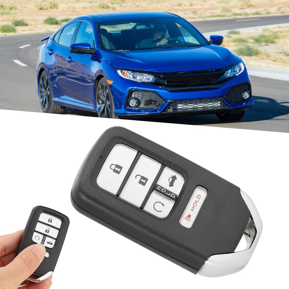 Mando a Distancia de Entrada sin Llave, Llavero de Coche de 4 Botones, 433MHz, 47 Chips, arrancador de Coche Remoto, Compatible con 2016-2018, KR5V2X