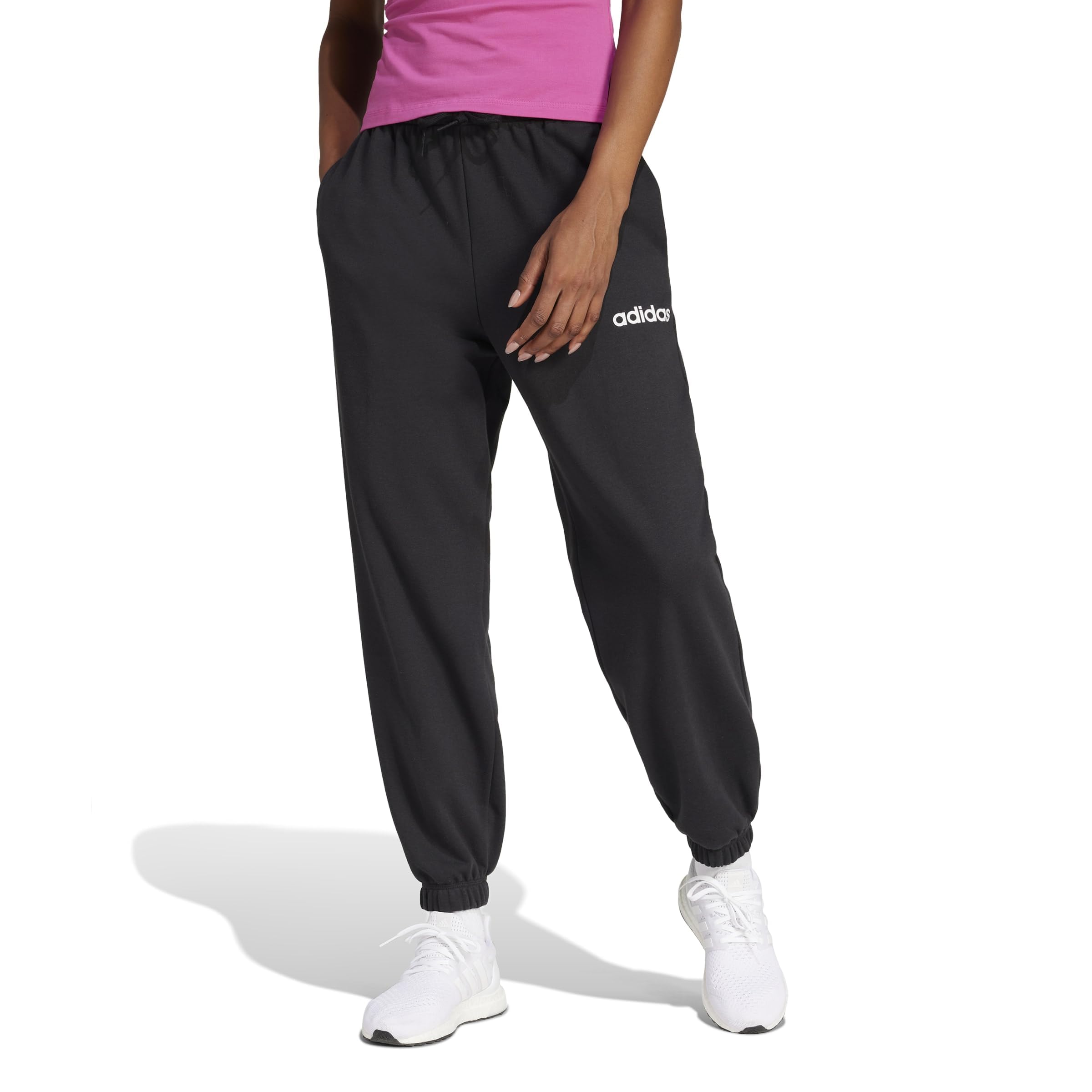 Adidas Femme Essentials Linear French Terry Cuffed Pants