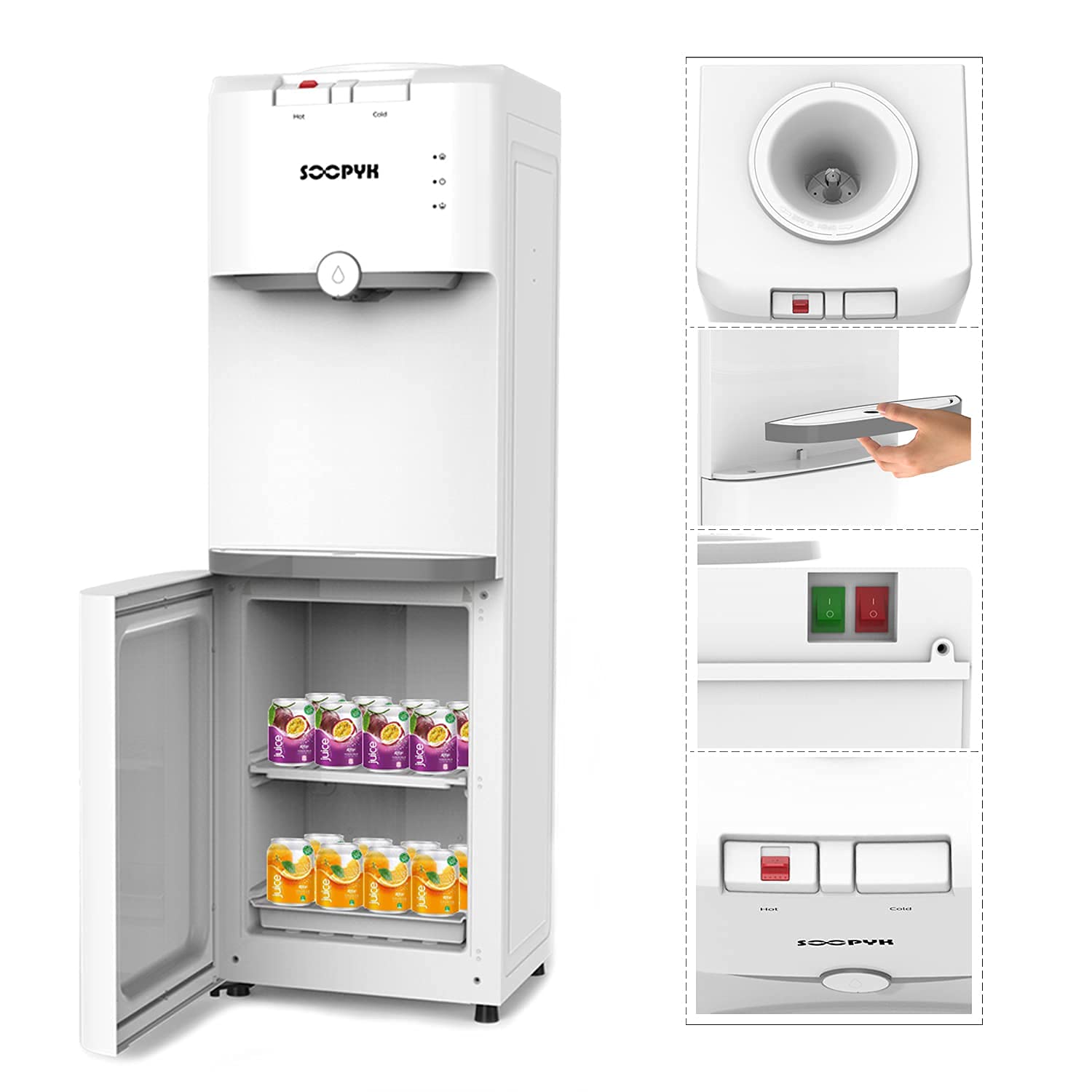 SOOPYK Top Loading Water Dispenser Water Cooler 5 Gallon Hot and Cold