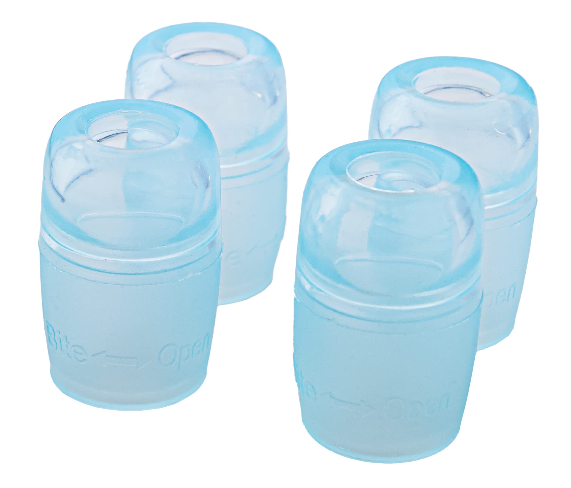 Mazama GYZR Bite Valve Sheath Replacement - 4 Pack 360 Degree High Flow Bite Valve, Food Grade Silicone Sheath - For Mazama INTAKE & Trailflow Reservoir Systems
