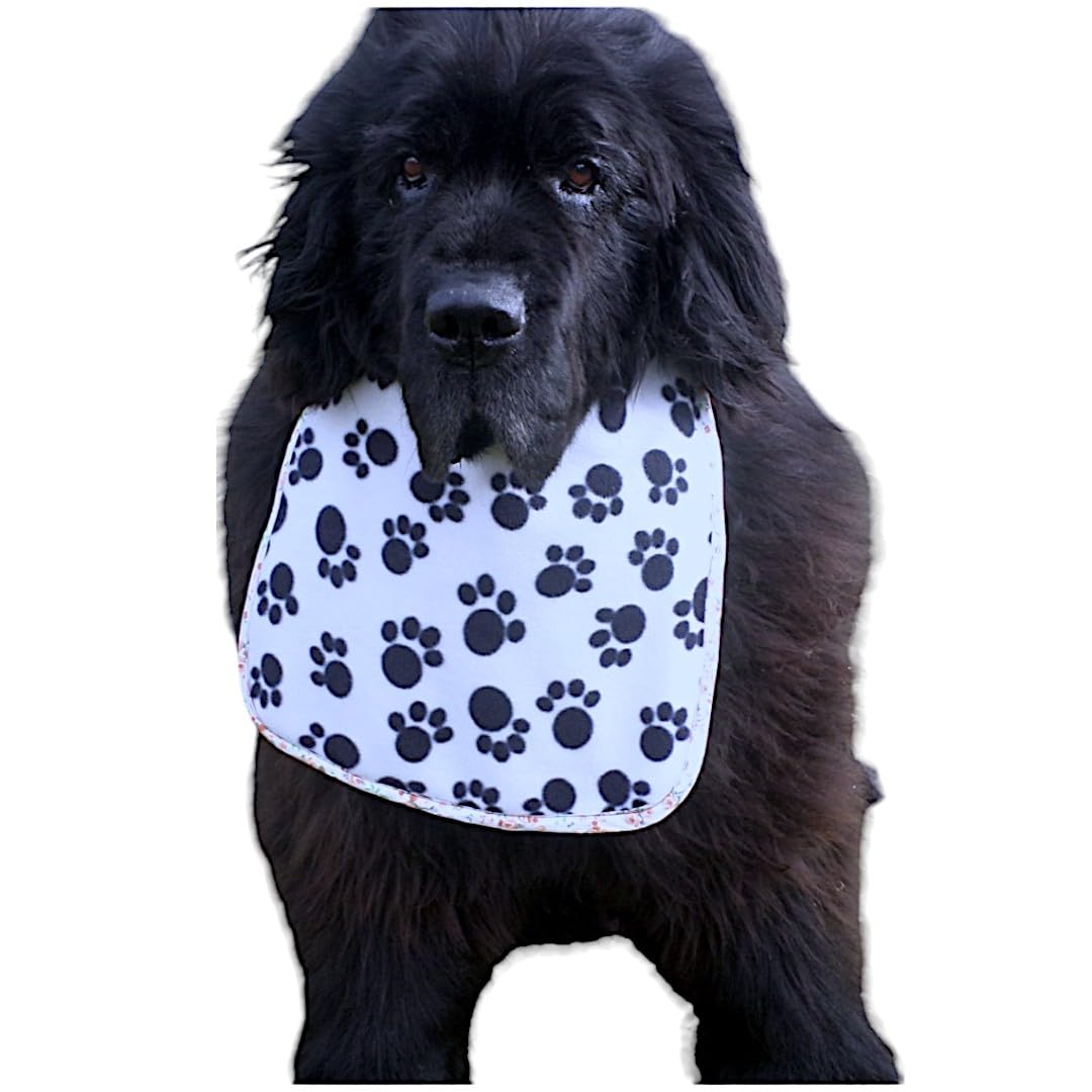 DoggiesWorld Fleece Dog Bib – Luxury Soft & Warm Feeding Bib for Dogs | Waterproof Backing, Adjustable Fit, Washable & Reusable – Perfect for Messy Eaters