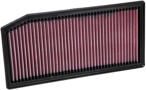 Miniatura 4 de K&N Filtro de aire de motor original de alto flujo de por vida aumento de potencia Premium, lavable compatible con Merecedes Benz 2018-2022 (Ver