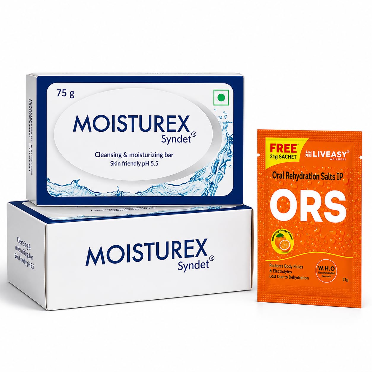 Moisturex Syndet Cleansing & Moisturizing Bathing Bar (75 gm) (Pack of 2)-picture-10