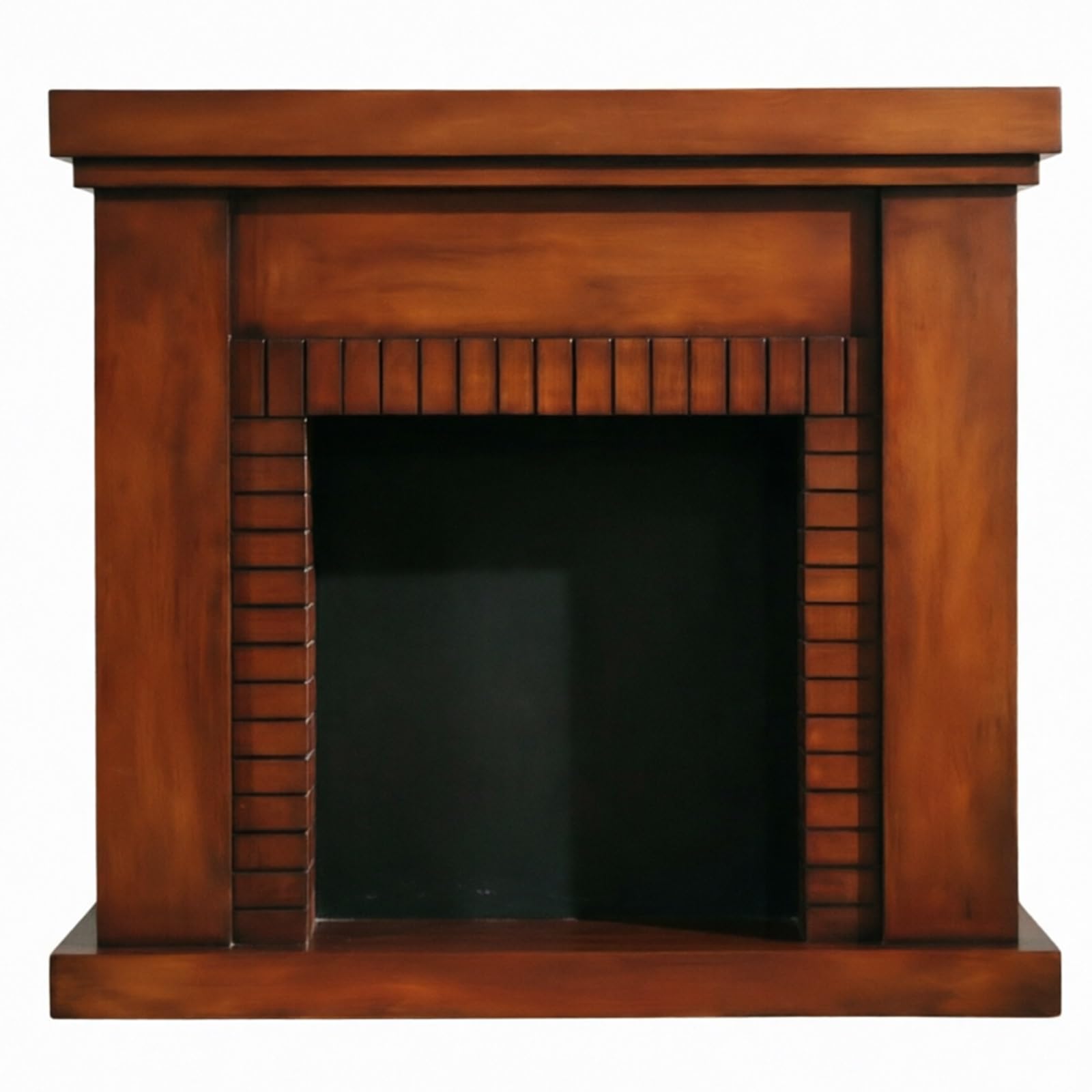 Mantels Surrounds Solid Oak Fireplace Mantel Surround with Brick Pattern Decorative Hearth Cabinet Decorated Frame(Natural)