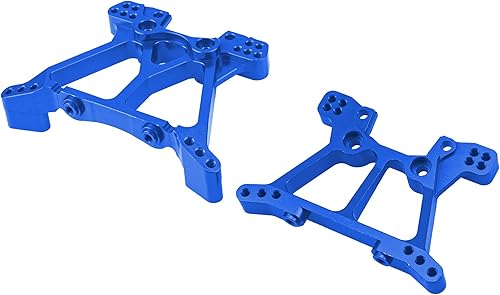 Miniatura 4 de Piezas de actualización de torre de choque delantera y trasera de aleación de aluminio compatibles con 110 Traxxas Slash 4x4 4WD RC Car Reemplazo de