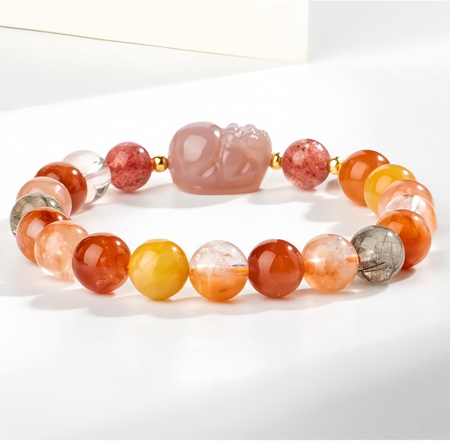 Pi Xiu Stretch Bracelet for Wealth & Good Luck – Feng Shui Energy Bracelet, Lucky Chinese Wealth Attracting Jewelry for Women, Stretch Bead Gift Bracelet - Image 4